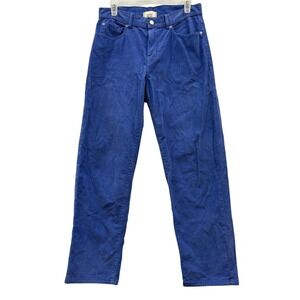 BDG Urban Outfitters 90s Blue Corduroy Pegged Cowboy Pants High Waist Retro 28